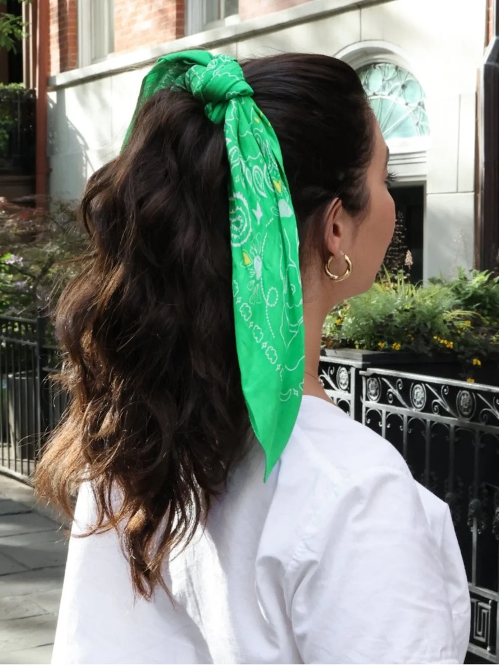 NEW! Tata Harper Cosmetic Pouch Bag & Green Beauty Bandana